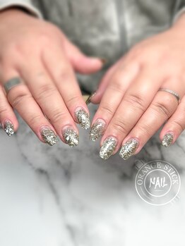 オレンジスティック/スカルプ　シャンパンゴールド