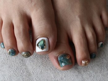 ヴィエル ネイル(VIEL NAIL)/earthなフットネイル☆