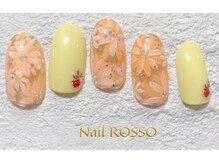 ネイルロッソ 浅草店/ビタミン☆フラワー　