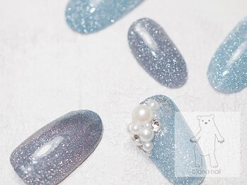 オトナネイル(otona nail)/フラッシュネイル パール盛り