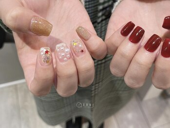 アンネ 東心斎橋店(ANNE)/【パラジェル】ちぐはぐデザイン