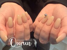 クルン 大阪 御幣島(Qurun)/シンプルベージュネイル