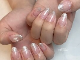 シルバーラメグラ×パール