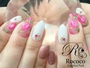フラワーアートネイル