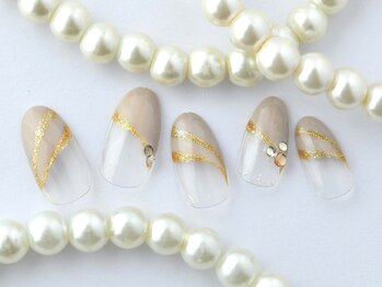 ティアリーネイル コレットマーレ店(Tiary Nail)/秋斜めフレンチ