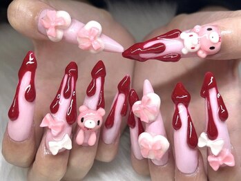 ネイルサロン ネイルズゴーゴー 渋谷店(NAILSGOGO)の写真/推しをネイルに☆ぷっくり3Dネイル♪【ジェル3dアート¥11980～】つい眺めちゃう推しネイル＆キャラネイル♪