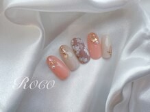 ネイルアンドアイラッシュ ロコ(ROCO)/ブライダル上品エレガントネイル