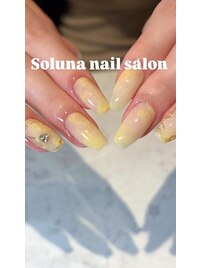 夏にぴったりイエローネイル