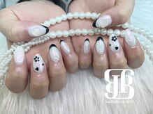 ネイルサロンレイアス(RAYAS)/モノクロネイル♪♪