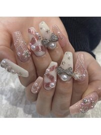 スカルプ10本アート