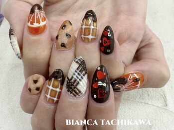 ビアンカ フロム中武立川店(Bianca)/バレンタインネイル¥10000