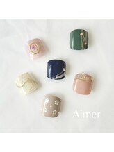 エメ(Aimer)/Foot親指シンプルアート