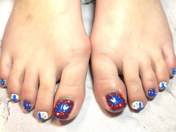 ネイルサロンブリス(nail salon Bliss)/☆大阪万博ミャクミャクネイル☆