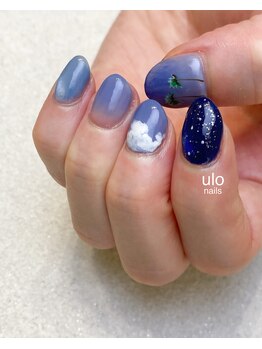ウロネイルズ(ulo nails)/夏空ネイル