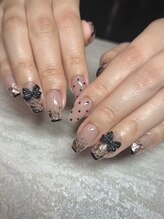 ステラマリス(Stella Maris)/ハート×リボン○ワンホンネイル