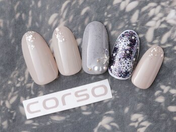 コルソケーツー 梅田茶屋町(corso k-two)/冬ネイル21/茶屋町中津中崎町