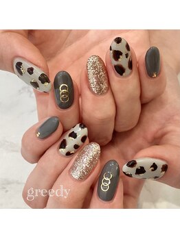 グリーディ(greedy)/レオパードネイル
