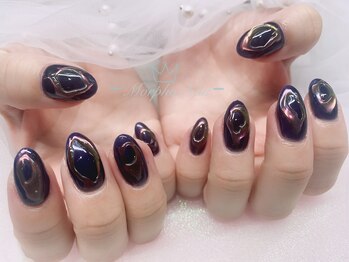 モルフォネイル(Morpho nail)/#ニュアンスネイル #マーブル