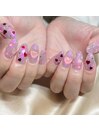 ハートホロネイル
