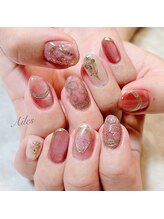 エールネイル(Ailes nail)/マグネットフラワーネイル