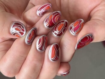 ブランシュ 藤沢(Blanche)/オーダーメイドネイル 紅葉色