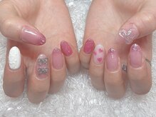 レアネイル 新宿(le'a nail)/ハートニットネイル