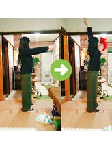 サプライズ整体院/40代ママさんの肩こり初回結果