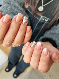 ハートミラーネイル