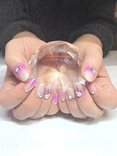 ネイルケアサロンエルミタージュ/エアブラシ並みのグラデーション