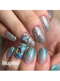 氷宝石ネイル