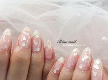 リノ ネイル(Rino nail)/ハートホロネイル　80131