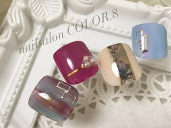 ネイルサロン カラーエイト(Nailsalon COLOR.8)/フットネイル・定額デザイン
