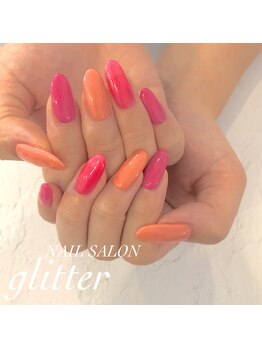 ネイルサロン グリッター(NAIL SALON glitter)/ワンカラーネイル