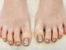 foot nail ワンカラー ¥4400 (持込デザイン不可)