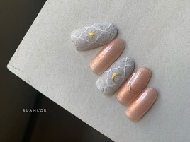 ピンク×グレー