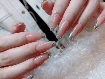 レアネイル 新宿(le'a nail)/ガラスフレンチネイル