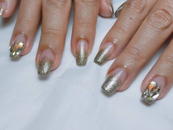 #きらっきらラメグラデーション