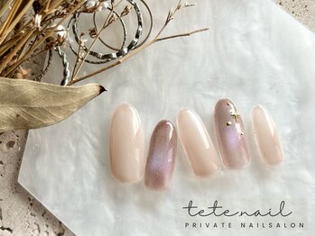 テテネイル(tete.nail)/中心マグネット×きらりパーツ