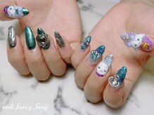 ネイル ファンシーファング(nail_fancy_fang)/痛ネイル2本×追加3Dパーツ