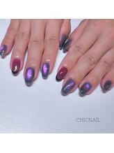 シックネイル(CHIC NAIL)/パープルネイル/マグネット