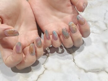 ルームヘアネイル 梅ヶ丘店(Room hair nail)/カラフル星空ネイル