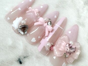 ユメネイルズトウキョウ(YUME NAILS TOKYO)の写真/【推し活ネイルしたい方必見☆】カラー豊富+3Dパーツ充実！視線を集めるネイルに♪パーツ持参も可能です◎