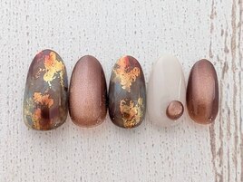 べっ甲ネイル378/autumn・winter