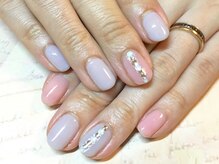 トレス ネイルサロン(3.tres.Nail Salon)/【縦ビジューネイル】