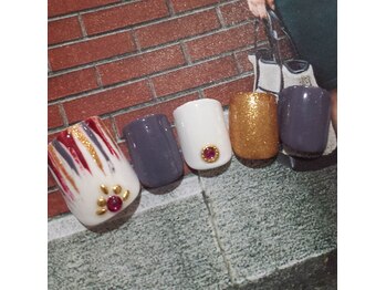 ネイルサロン リリオ(Nail Salon Ririo)/エスニックアートフットネイル
