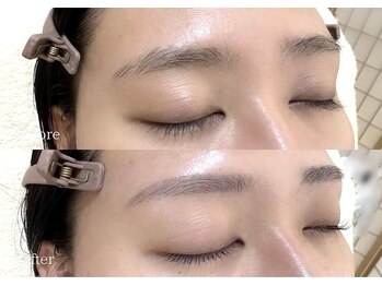 エヌジュ(N : ju)/眉WAXスタイリング+まつげパーマ