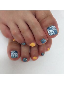 ネイルサロン クール(Nailsalon Coeur)/デニム ネイル