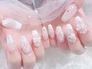 ワンホンネイル/チェックネイル