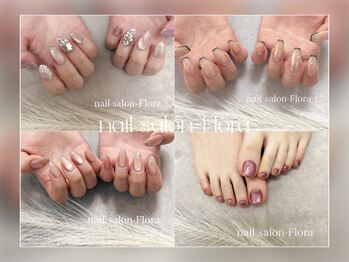 フローラ(_Flora)の写真/長さだし&持ち込みデザインOK◇繊細な手描きアートも再現する実力派＊あなたの「可愛い」をカタチに♪.