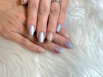 アンガット(angot.)/先ストーンマグネットネイル